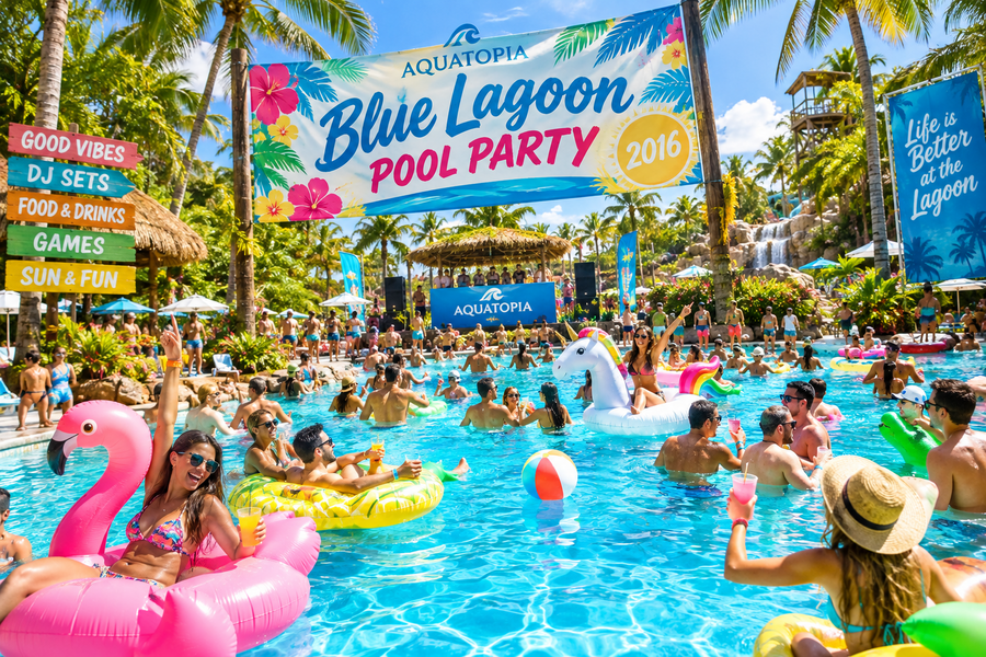 Aquatopia Blue Lagoon Pool Party — 2016