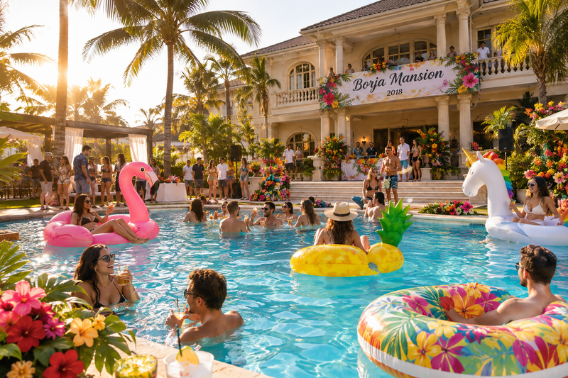 Summer 420 Pool Party at Borja Mansion — 2018