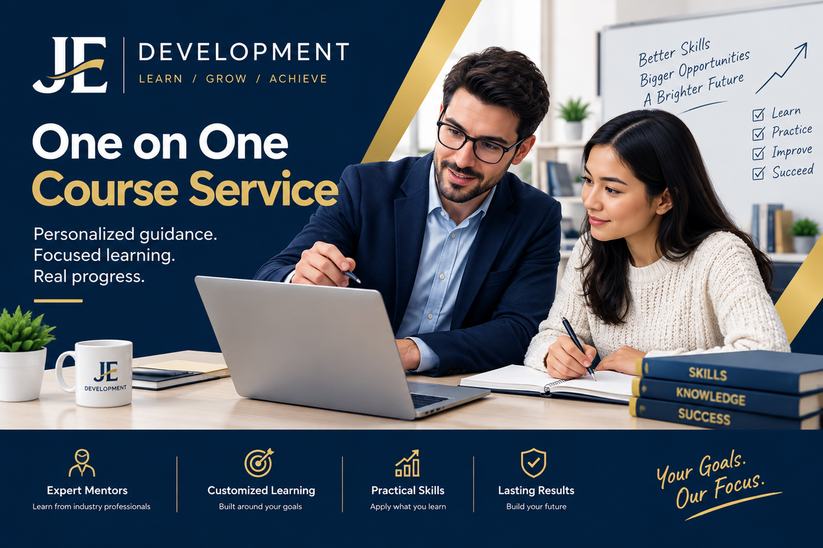 Build your skills with one-on-one training
